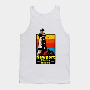 Newport Rhode Island Lighthouse Tank Top